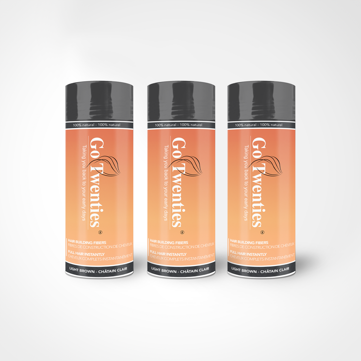 3-Pack Hair Building Fiber