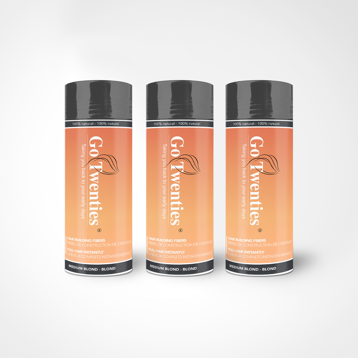 3-Pack Hair Building Fiber