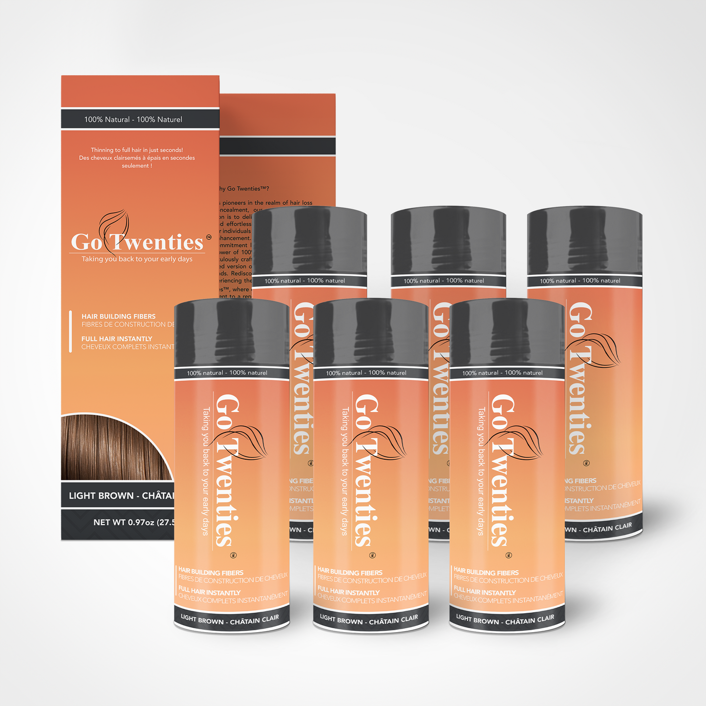 6-Pack Hair Building Fibers