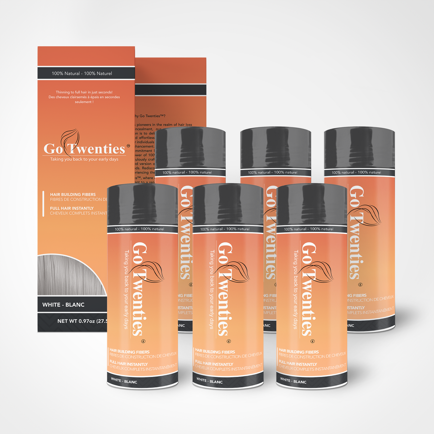 6-Pack Hair Building Fibers