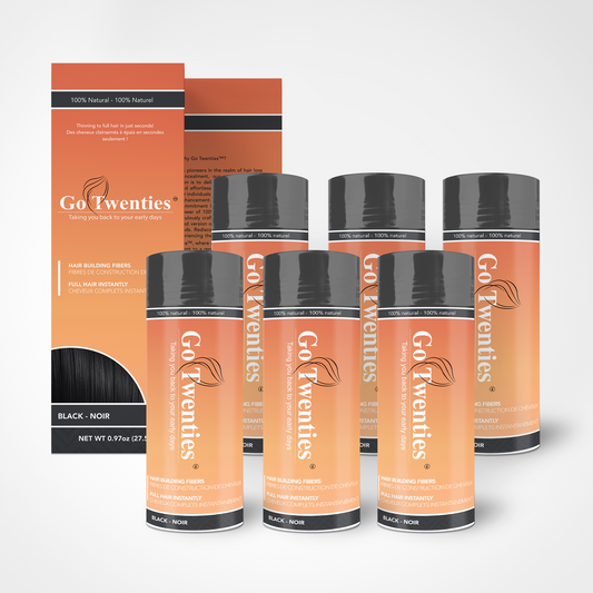 6-Pack Hair Building Fibers